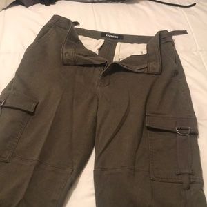 Express Army Green Cargo Pant